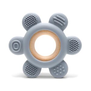 Lorelli Virág szilikon és bükkfa rágóka - Grey