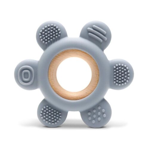 Lorelli Virág szilikon és bükkfa rágóka - Grey 119341878