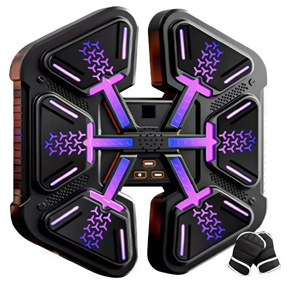 Falra szerelhető interaktív Bluetoothos LED bokszgép gyerekeknek – játék, tanulás és mozgás egyben (BBJ)