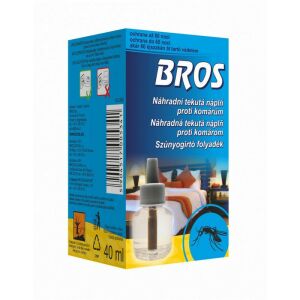 Bros Szúnyogirtó Folyadék Utántöltő, 40ml, akár 60 éjszakai védelem - Bros