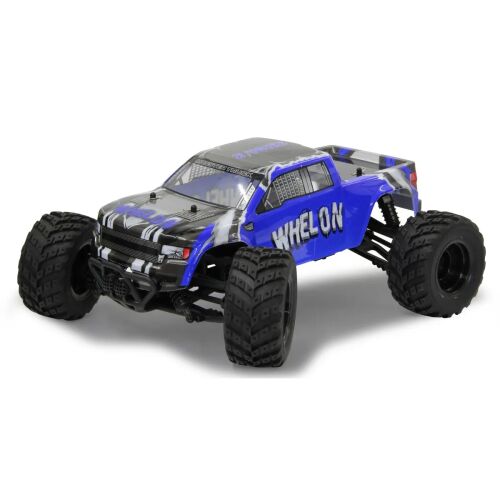 Jamara Whelon kék 1:12 méretarányú távirányítós monster truck, szögletes nézet