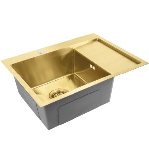 Chiuvetă inox Fin BRUSH GOLD 119393266 - Chiuvete de bucătărie