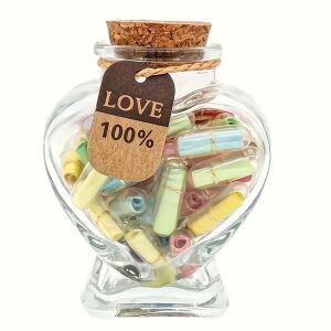 Szerelmes Üzenet Kapszulák szív üvegben 119393319 - Ajándék ötlet Valentin-napra