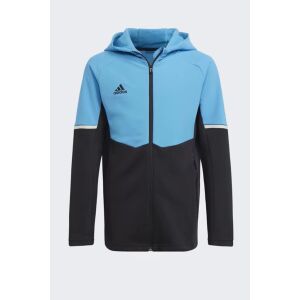 Bluza Z Kapturem Adidas Gameday Chłopięca HM2070 134-140 CM 9-10 LAT Niebieskie | Czarny 119396458 - Sweter dziecięcy