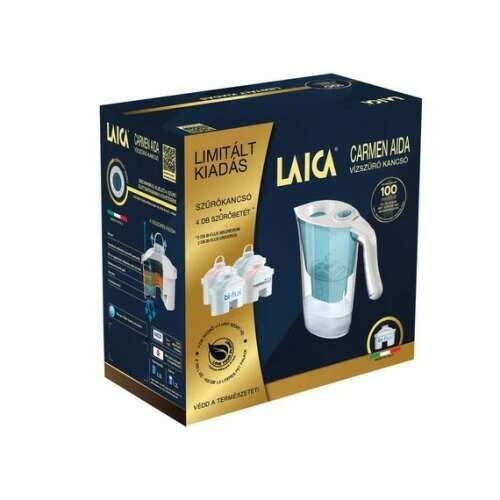 Laica Carmen limited edition water filter jug with 4 free filters  119391103
