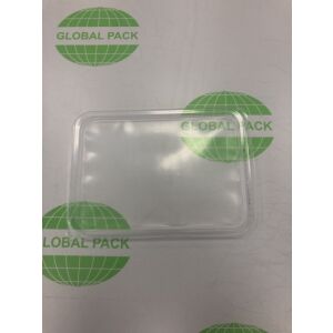 Dovozný box STRECHA transparentný 500-1000 ml PP do mikrovlnky / 50 ks 119397104 - Jednorazové viečka