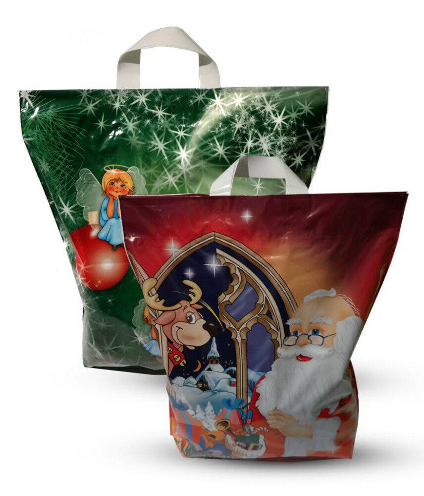 PE taška so stuhami Slávnostný vzor / 100 ks