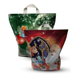 PE-Beutel mit Bändern Festliches Muster / 100 Stk 119397118 - Geschenkverpackungen