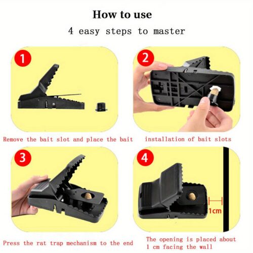3db Hatékony Rágcsálócsapda Egérfogó Készlet 119398706
