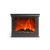 Bewello Decor Kamin, kleiner elektrischer Kamin mit LED-Flamme