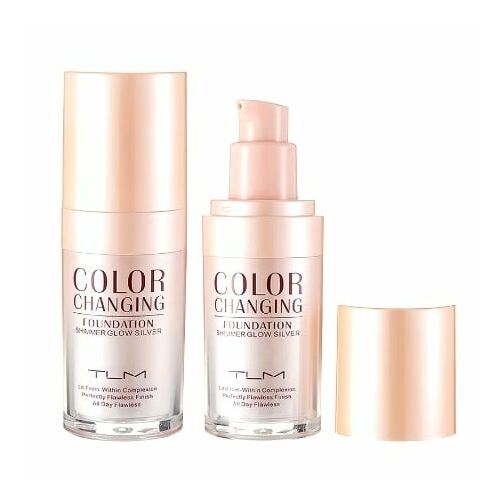 Glowing Foundation, TLM, Farbwechsel, Shimmer Glow Silver, 30 ml 119421296