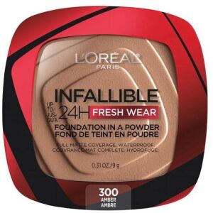 Pudra de fata, Loreal, Infallible 24H Fresh Wear, Foundation In A Powder, 300 Amber, 9 g 119426181 - Primer