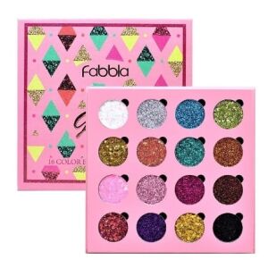 Palette 16 Glitzer-Lidschatten, Fabbla, Party-Glitzer-Palette 119429699 - Lidschatten