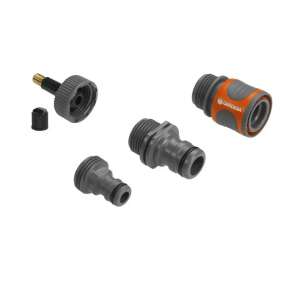 Gardena Wasserablass-Verbindungsset, beinhaltet Luftventil, Schlauchanschluss und Adapter - Anschlüsse und Zubehör