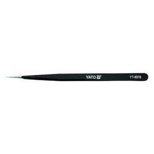 YATO precision tweezers, anti-static, for electronics, fine work, delicate tasks, YT-6916 - Pliers