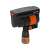 Gardena Pipeline Square Sprinkler, black and orange sprinkler with adjustable range and width, for watering lawns and gardens