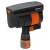 Gardena Pipeline Square Sprinkler, black and orange sprinkler with adjustable range and width, for watering lawns and gardens