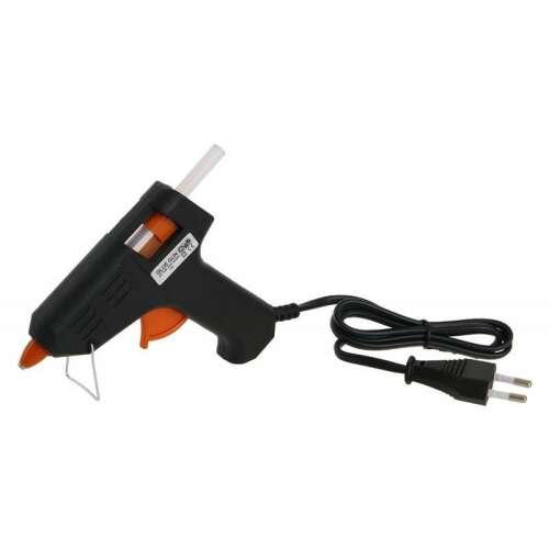 Glue gun, 15W, 7mm, black, orange, electric, hot glue gun, glue stick, crafts, DIY, projects