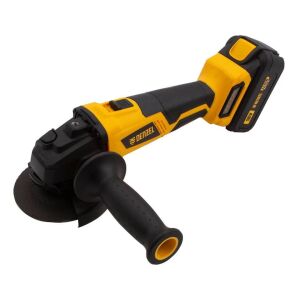 DENZEL 18V akkus sarokcsiszoló akkumulátorral és oldalsó fogantyúval - Denzel