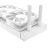 ID-Cooling FX240 INF WHITE CPU víz-hűtő radiátor oldalsó nézet, fehér