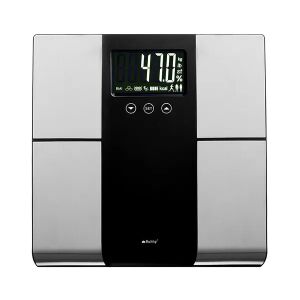 Ruhhy digitale Körperzusammensetzungswaage, misst Gewicht, BMI, Körperfett, Wasseranteil und Muskelmasse bis 225 kg - Personenwaagen