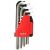 YATO Allen key set 10 pieces 2-12 mm CrV 80944616