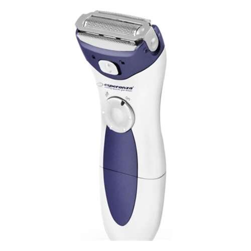 Esperanza Lady Shaver Aruba електрическа самобръсначка за жени, безжична, бяла и синя