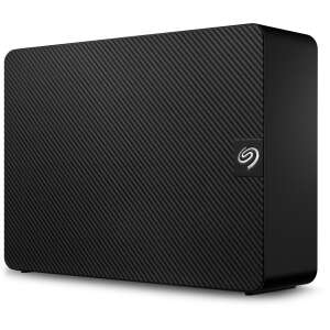 Външен твърд диск Seagate Expansion 4TB, черен, 3,5 инча, USB 3.0, гледка под ъгъл - Seagate