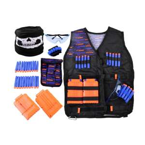 Military vest with ammo belt, goggles, and skull mask for kids - Ramiz
