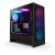 NZXT H5 Flow RGB Midi Tower Black PC Case with components and RGB lighting