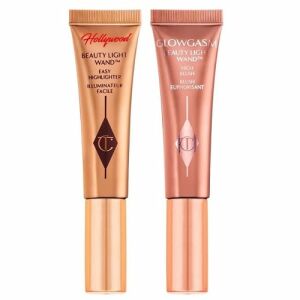 Set Iluminator si Blush, Charlotte Tilbury, Hollywood Superstar Glow Kit, Beauty Light Wand, 2 x 5 ml 119495286 - Frumusețe și sănătate