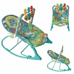 Pepita rezgő-zenélő Pihenőszék játékokkal #kék-zöld