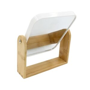 Правоъгълно огледало за грим, Eleganza, 15 х 18 см, бял цвят 119495575 - Козметично огледало и Комплект за нокти