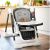 Nukido Elite High Chair with plush insert and toy