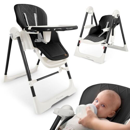 Nukido Elite 3-in-1 High Chair, Bouncer, and Rocker with baby feeding