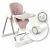 Jedálenská stolička Nukido Elite s kolieskami pre ľahký pohyb, ružová