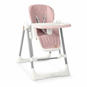 Nukido Elite 3in1 convertible high chair in pink, modern design - High Chair