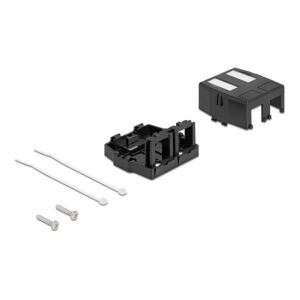 Delock Keystone felületre szerelhető doboz, 2 port, mágneses, fekete - PCI hálózati kártya