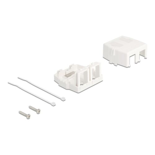 Delock Keystone felületre szerelhető doboz, 2 port, fehér