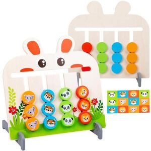 Logikai gondolkodást fejlesztő fajáték - színek,állatok - nyuszi alakú