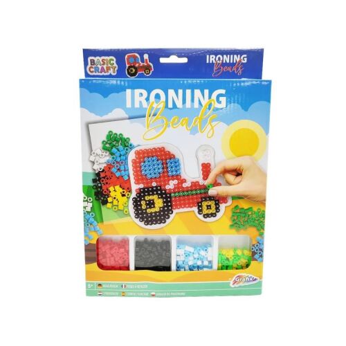 Vasalható gyöngyök traktor készlet, készíts egy traktort színes gyöngyökből