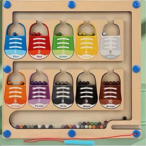 Mágneses labirintus - színek és számok - cipős (Location maze game)