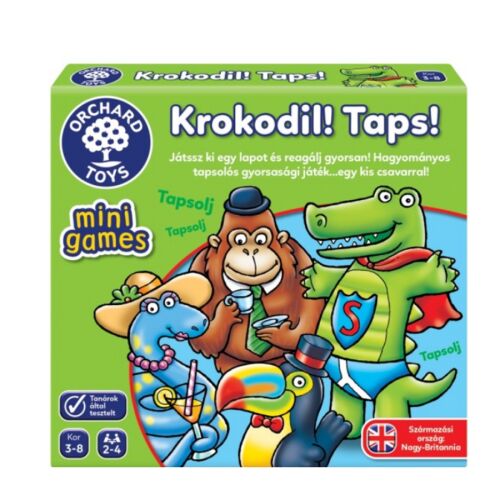 Krokodil! Taps! mini kártyajáték - Orchard toys 119523073
