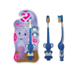 Elefántos gyermek fogkefe kupakkal - Spazzolino