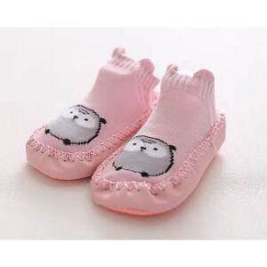 Csúszásgátlós babacipő, puha talpú babazokni - Rózsaszín bagoly-12 cm 119523180 - Puhatalpú cipő, kocsicipő