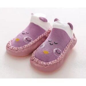 Csúszásgátlós babacipő, puha talpú babazokni - Lila bagoly-13 cm 119523204 - Puhatalpú cipő, kocsicipő