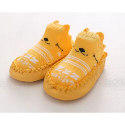 Csúszásgátlós babacipő, puha talpú babazokni - Sárga-13 cm 119523210