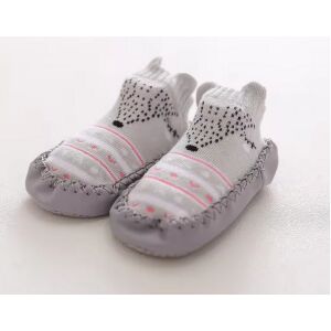 Csúszásgátlós babacipő, puha talpú babazokni - Szürke róka-13 cm 119523214 - Puhatalpú cipő, kocsicipő