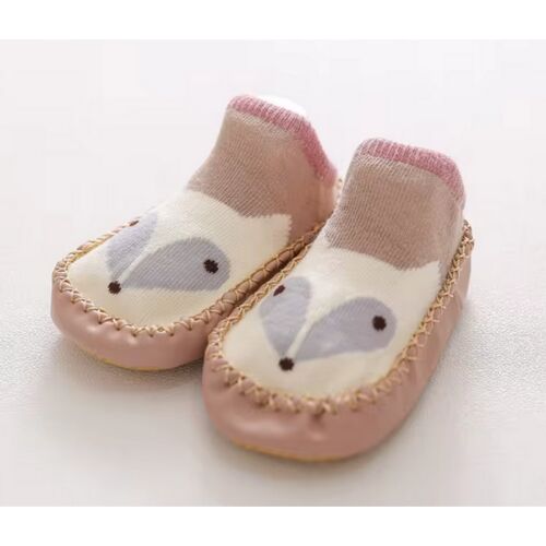 Csúszásgátlós babacipő, puha talpú babazokni - Fehér egérke-12 cm 119523222