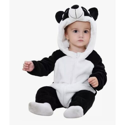 Állatos kezeslábas babáknak télre - Panda - 90 cm